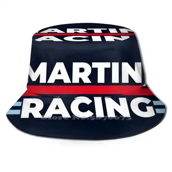 Martini Racing Flat Top, Prodyšný Kbelík Klobouky Racing Závodní Auto, Které Jsem Koktejl Jsem Sklo Jsem Bludiště Závodník Závodní Tým I Závodní