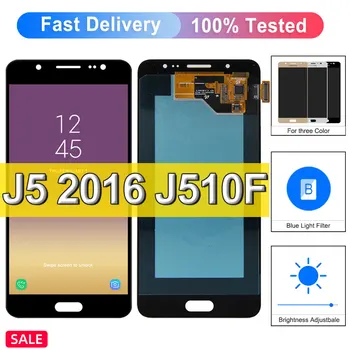 Super Amoled J510 LCD Pro Samsung Galaxy J5 2016 Zobrazení J510 J510F J510FN J510M Touch Screen Digitizer Výměna Sestavy