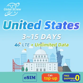 USA Předplacené Sim Karty AT&T T-Mobile datovou kartu,Spojené Státy dat sim karta data karta 4G Internet neomezený Datový Tarif