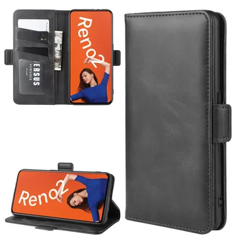 Pouzdro Pro OPPO Reno 2 Kožená Peněženka Flip Kryt Vintage Magnet Telefon Pouzdro Pro OPPO Reno 2 Coque