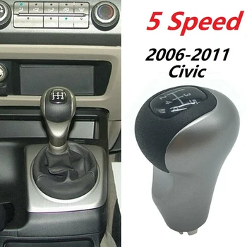 Posun Hlavy, 5 Speed Gear Shift Knob Ruční Řadící Míč Tyč pro Honda Civic 2006-2011 54102-SNA-A02