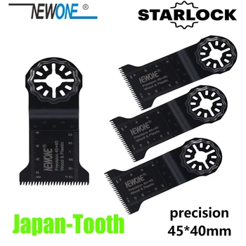 NEWONE Starlock 45*40mm Přesnost Japonsko Teech pilové listy pro elektrické Oscilační Nářadí multi-nástroj na dřevo/plastové řezné