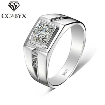CC Šperky Prsteny Pro Muže Módní Luxusní Nastavitelný Bílé Svatební Zásnubní Prsten Muž Bijoux CC635