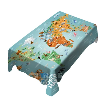 Lollo Bernie Mapa Světa Design Obdélník Ubrus Na Piknik Bbq Kuchyni Jídelní Decor