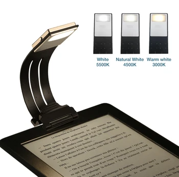 Nový Klip-na Čtení LED Světlo USB Nabíjecí Flexibilní Ohebný Jas Nastavitelný Knihu Svítilna Pro Ebook Čtečky Knih